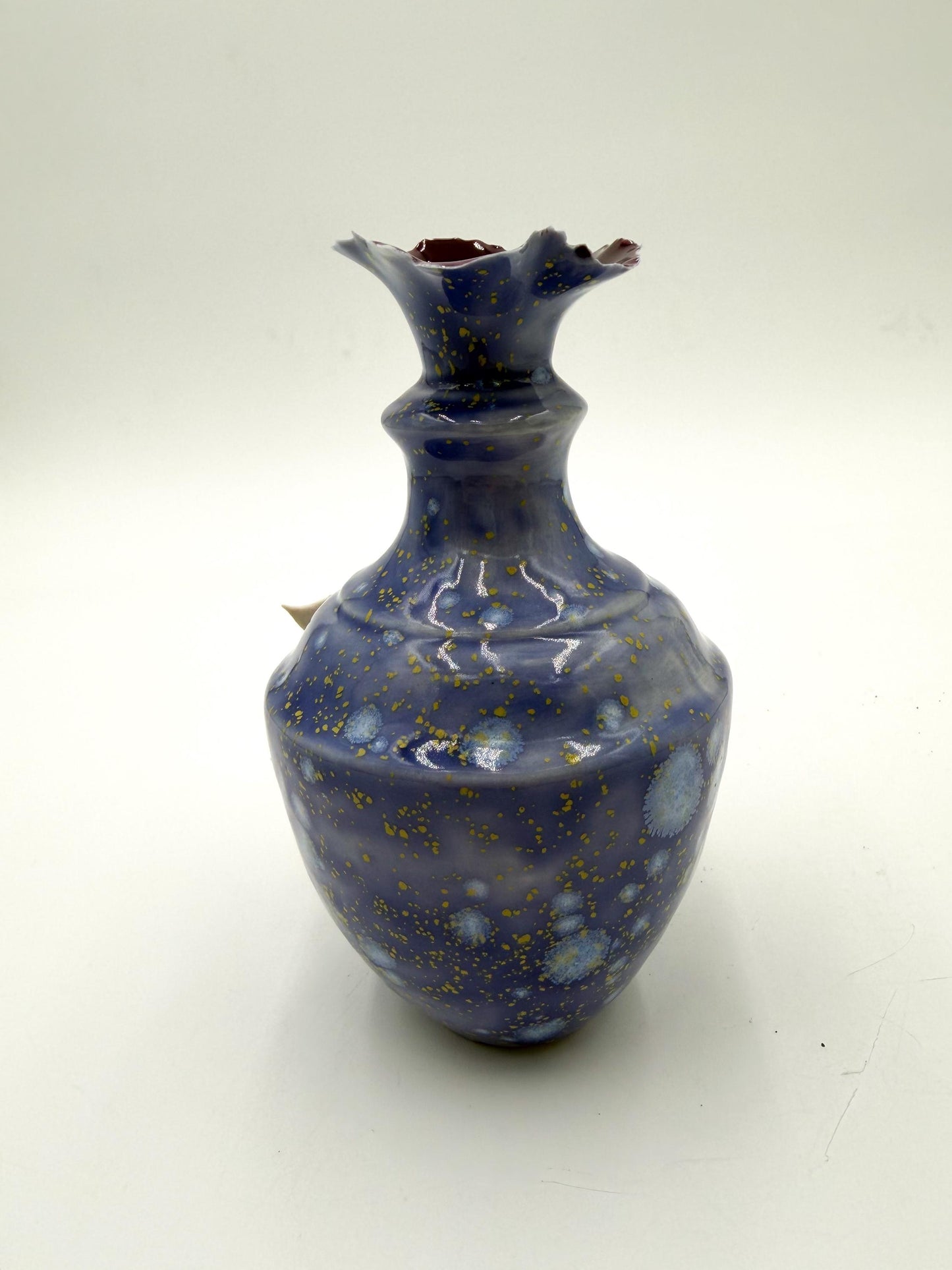 Handmade Porcelain Rose Vase: Small Ceramic Pottery Gift