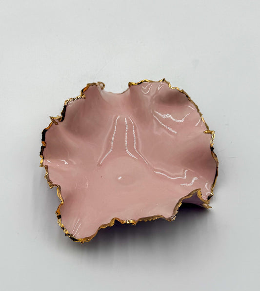 Gold Rim Mini Blossom Bowl