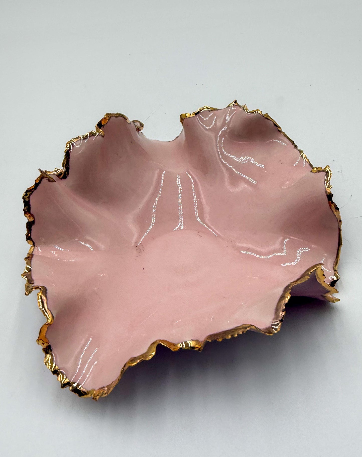 Gold Rim Mini Blossom Bowl