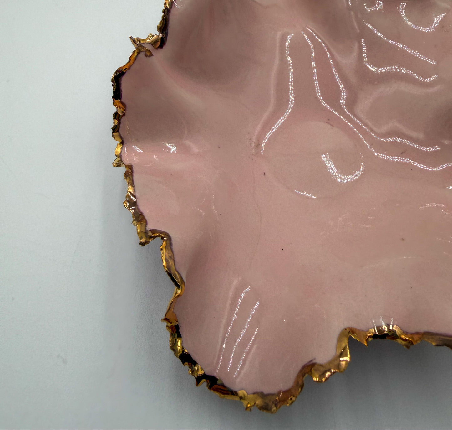 Gold Rim Mini Blossom Bowl