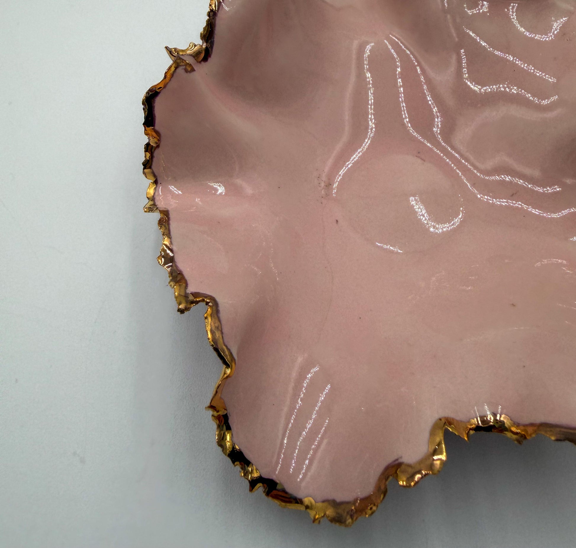 Gold Rim Mini Blossom Bowl