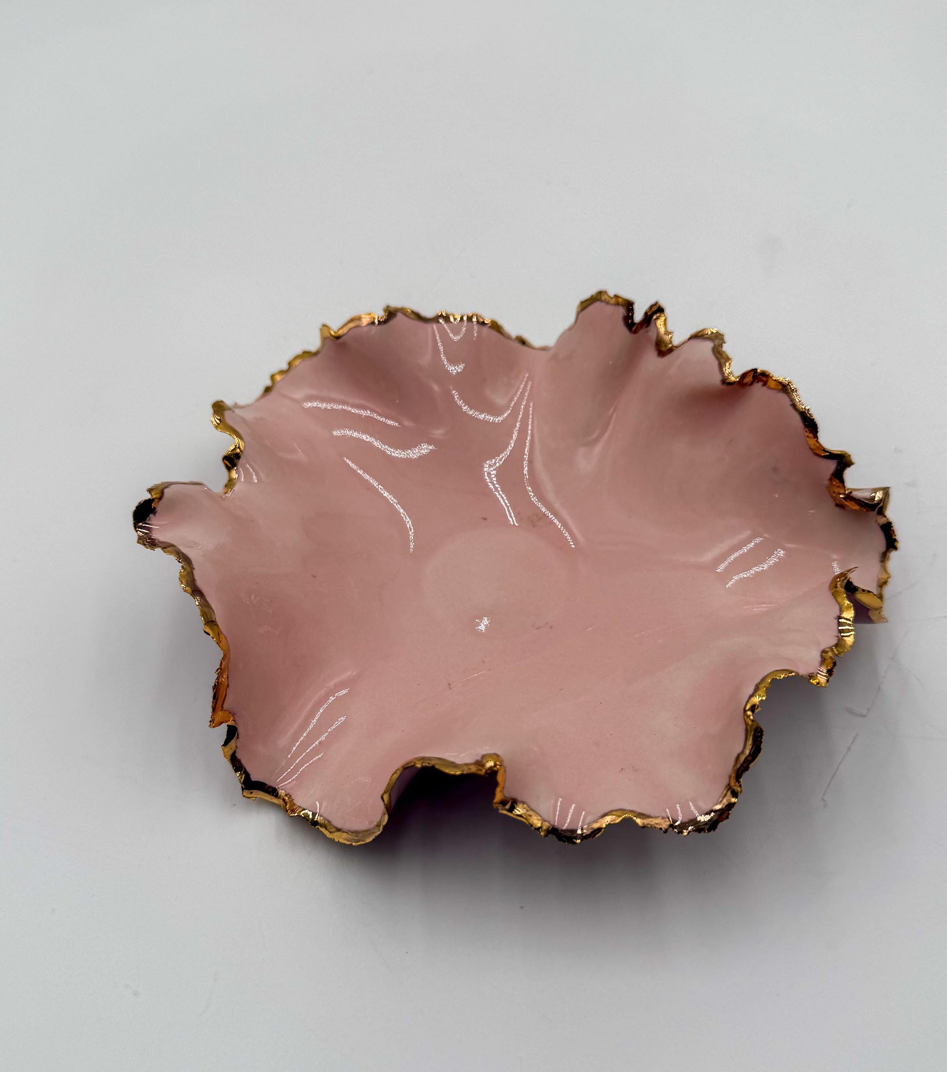 Gold Rim Mini Blossom Bowl
