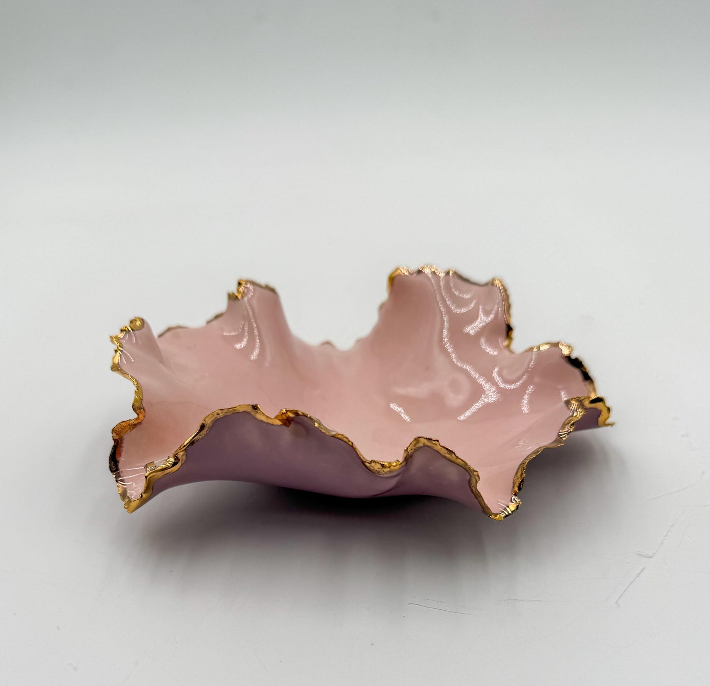 Gold Rim Mini Blossom Bowl
