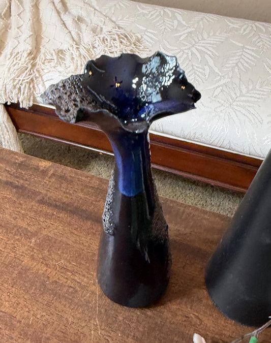 Obsidian Tide- Mini Porcelain Vessel