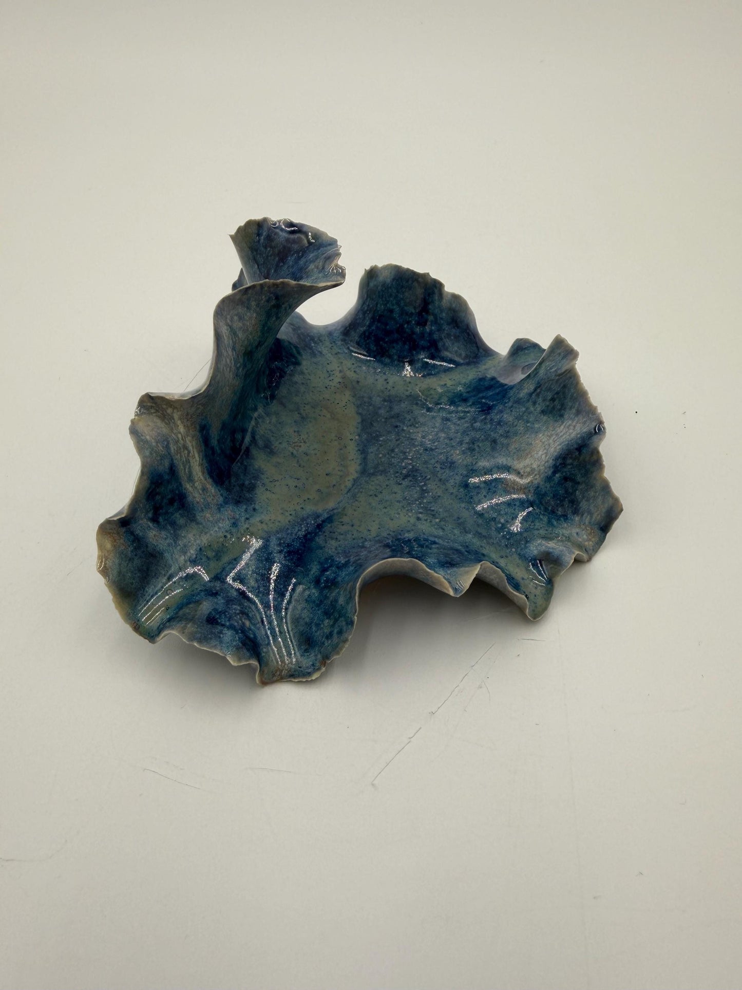 Tidal Echo Bowl - Porcelain Trinket Dish