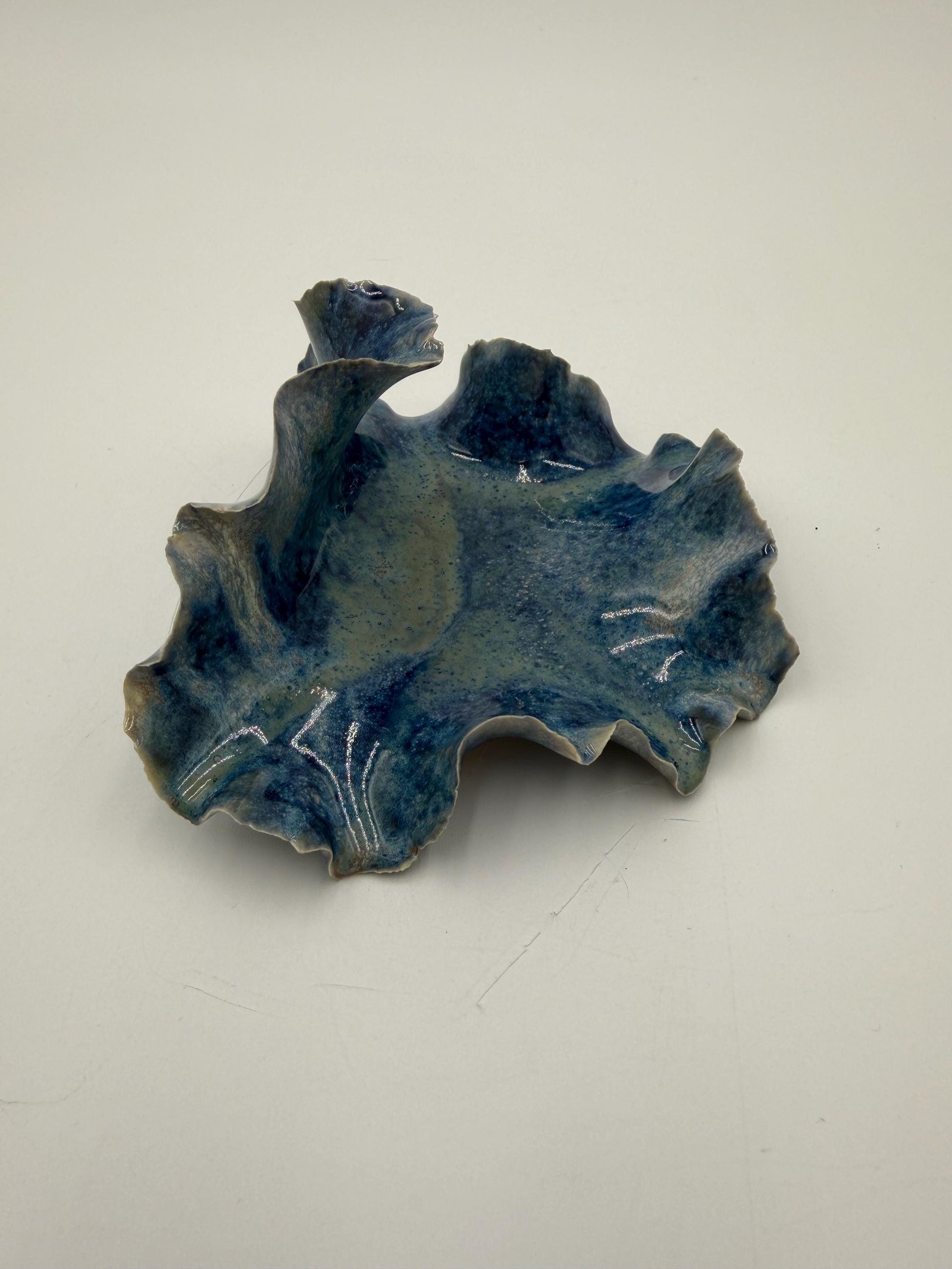 Tidal Echo Bowl - Porcelain Trinket Dish