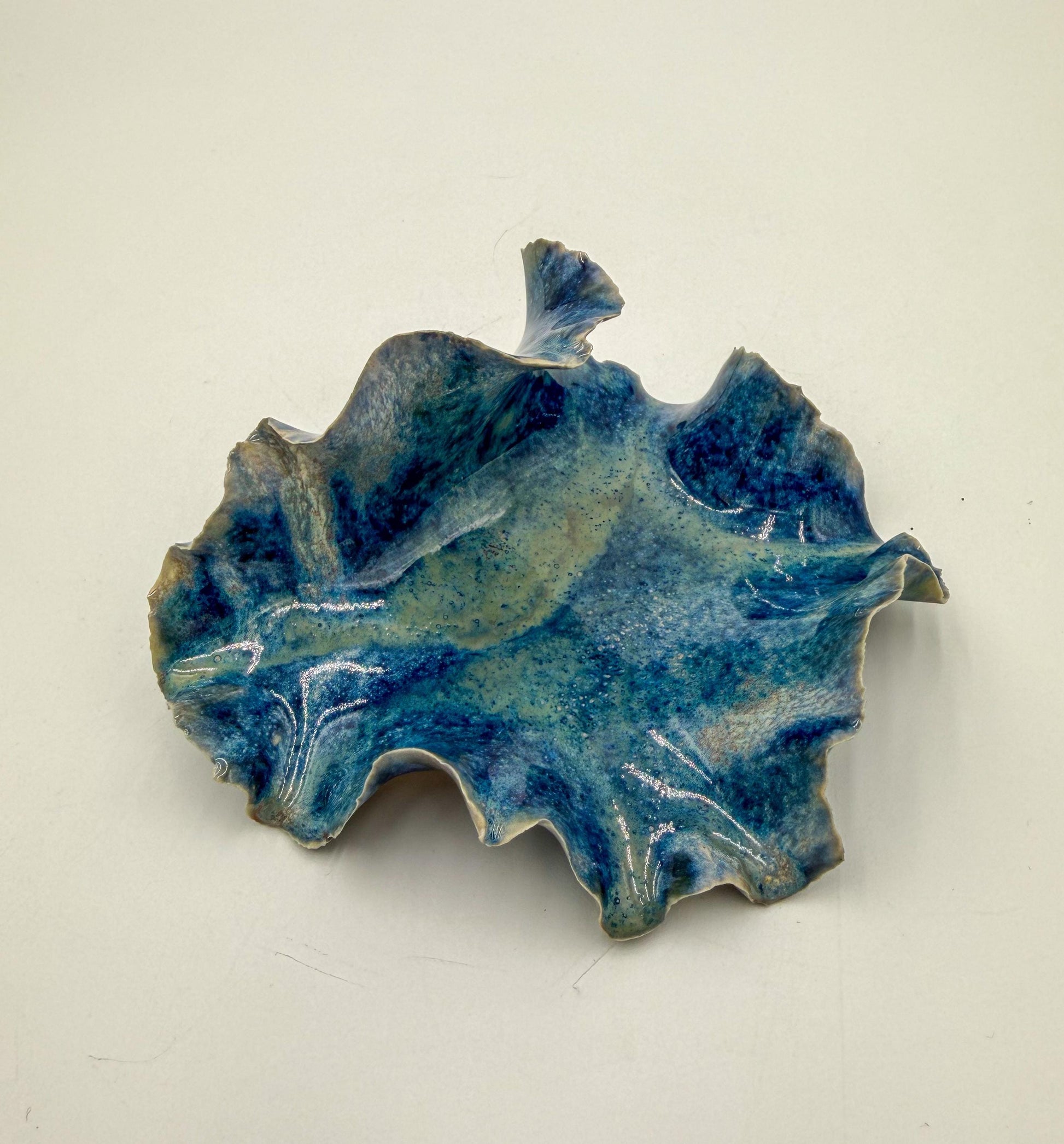 Tidal Echo Bowl - Porcelain Trinket Dish