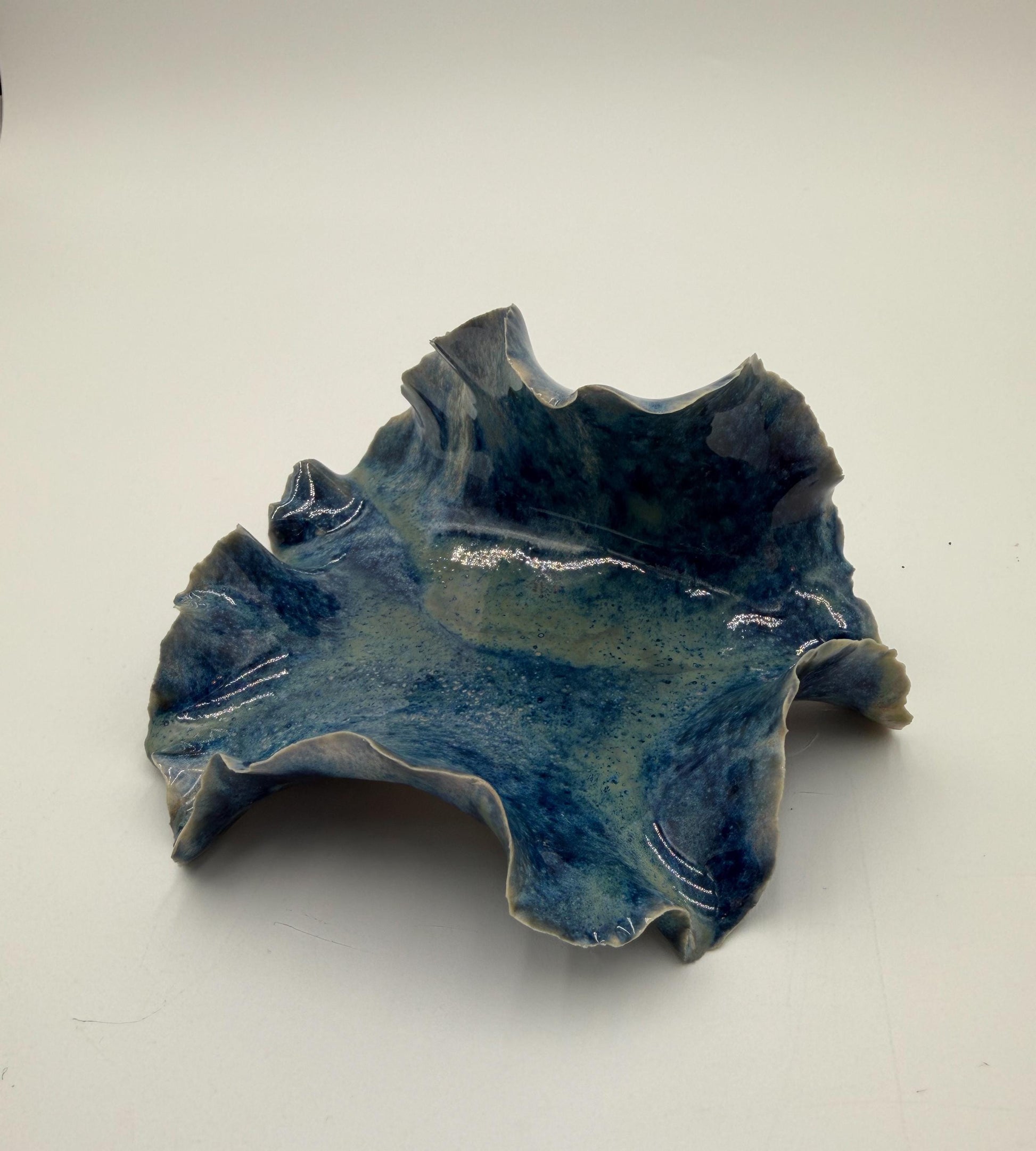 Tidal Echo Bowl - Porcelain Trinket Dish