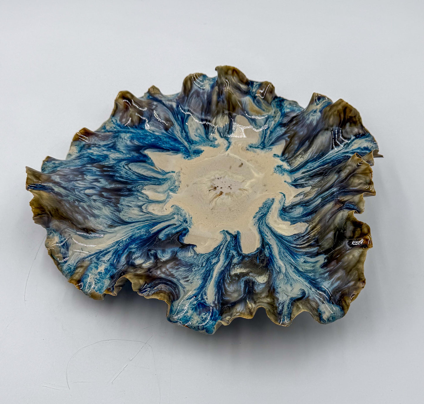 Tidal Rift Porcelain Bowl