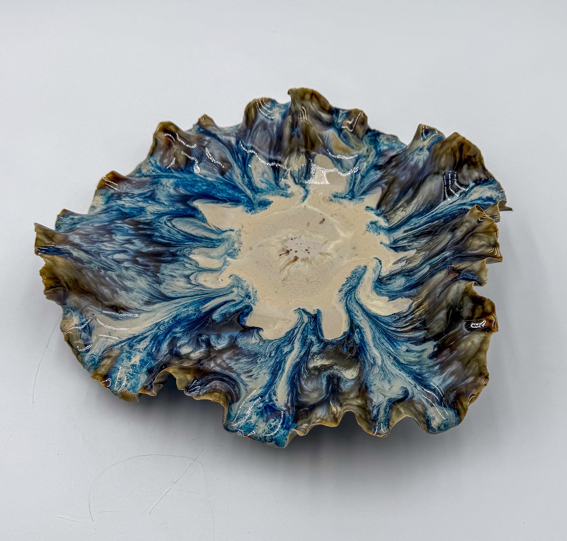 Tidal Rift Porcelain Bowl