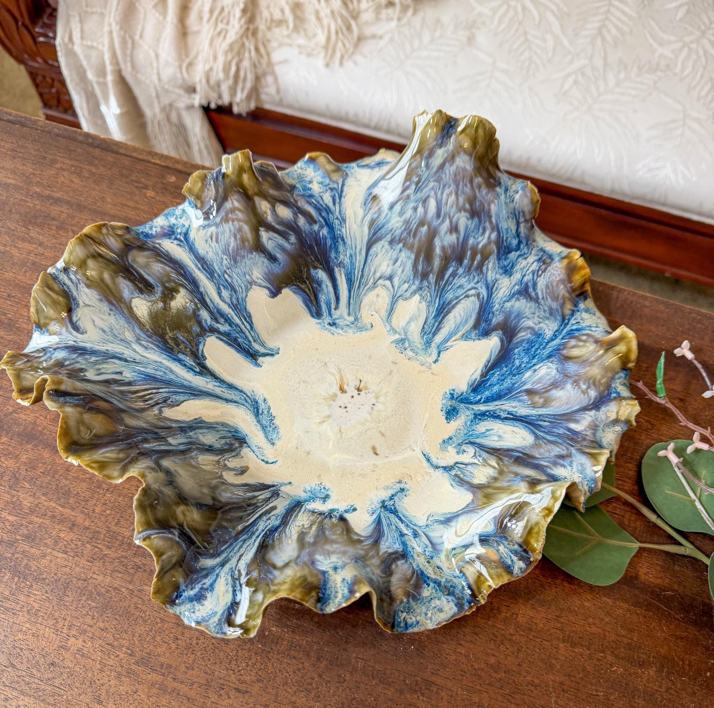 Tidal Rift Porcelain Bowl