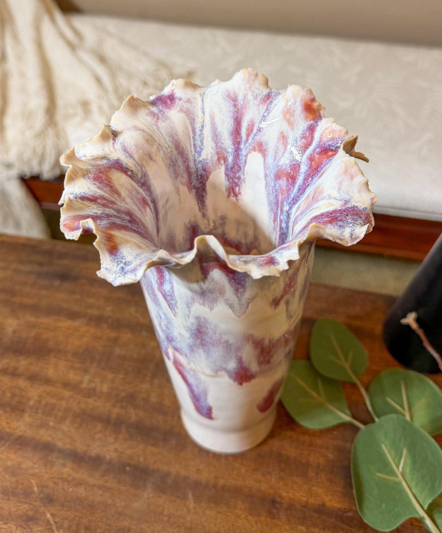 Handcrafted Porcelain Vessel: Ceramic Vase, Home Decor