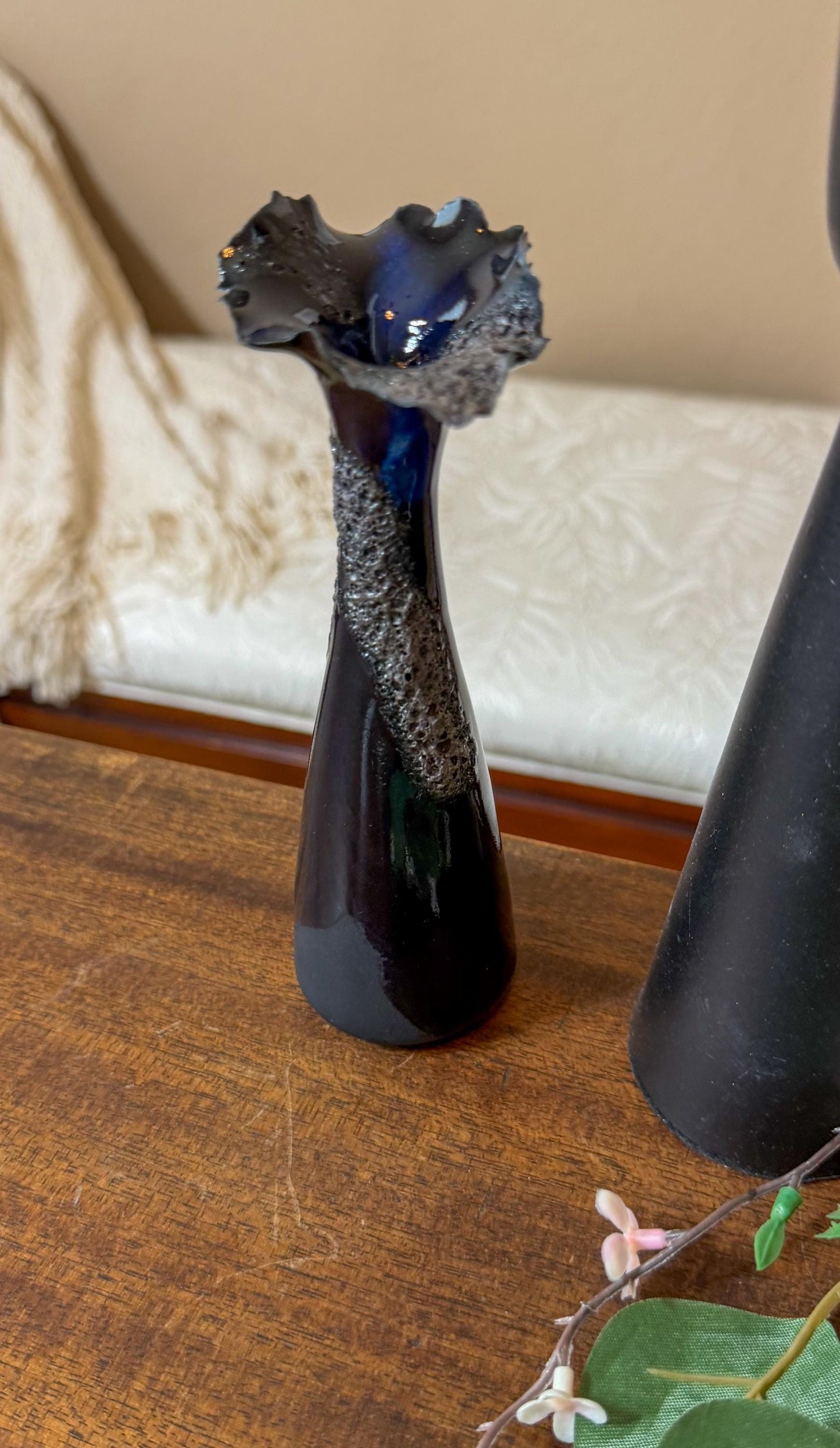 Obsidian Tide- Mini Porcelain Vessel