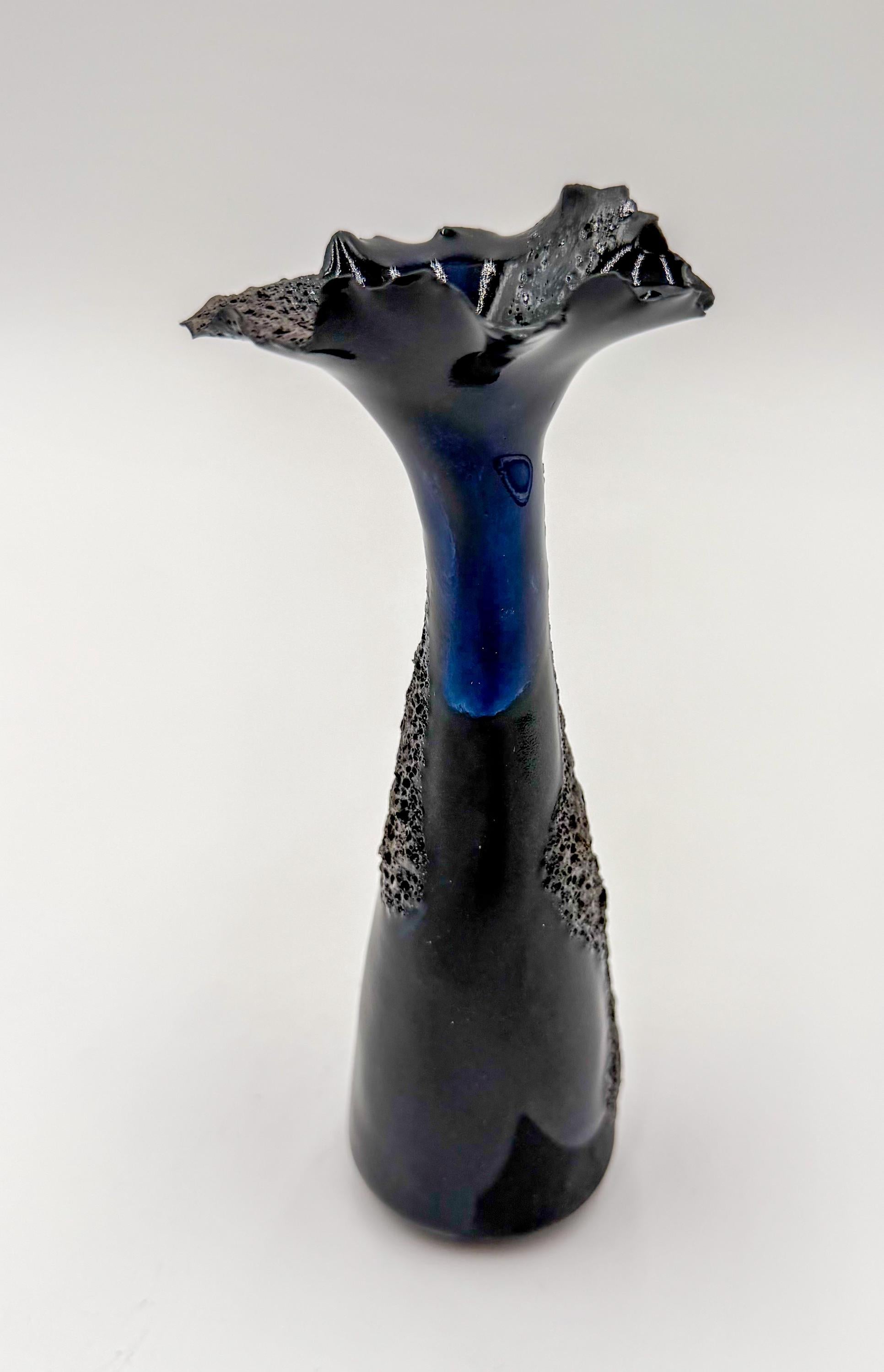 Obsidian Tide- Mini Porcelain Vessel