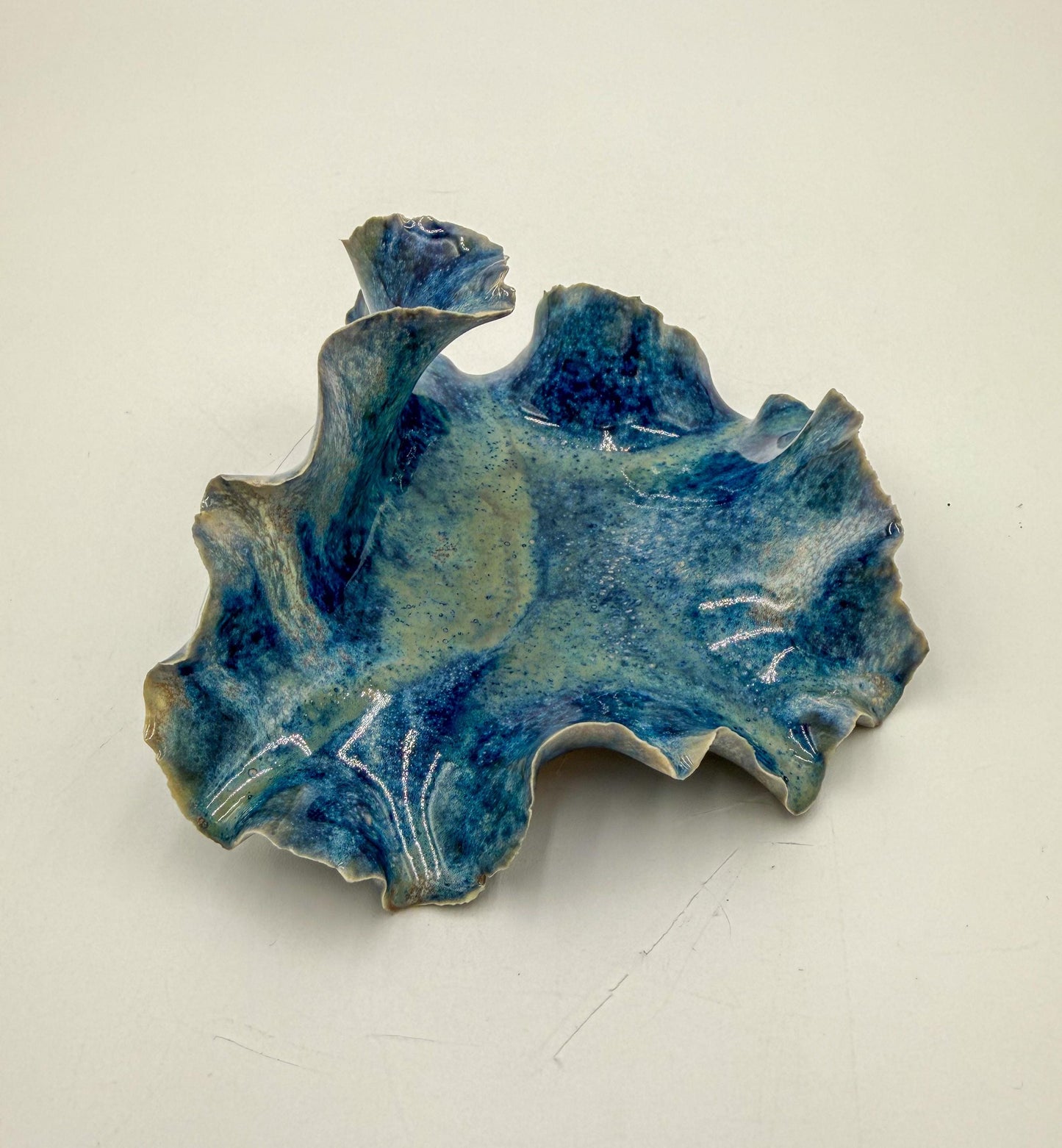 Tidal Echo Bowl - Porcelain Trinket Dish