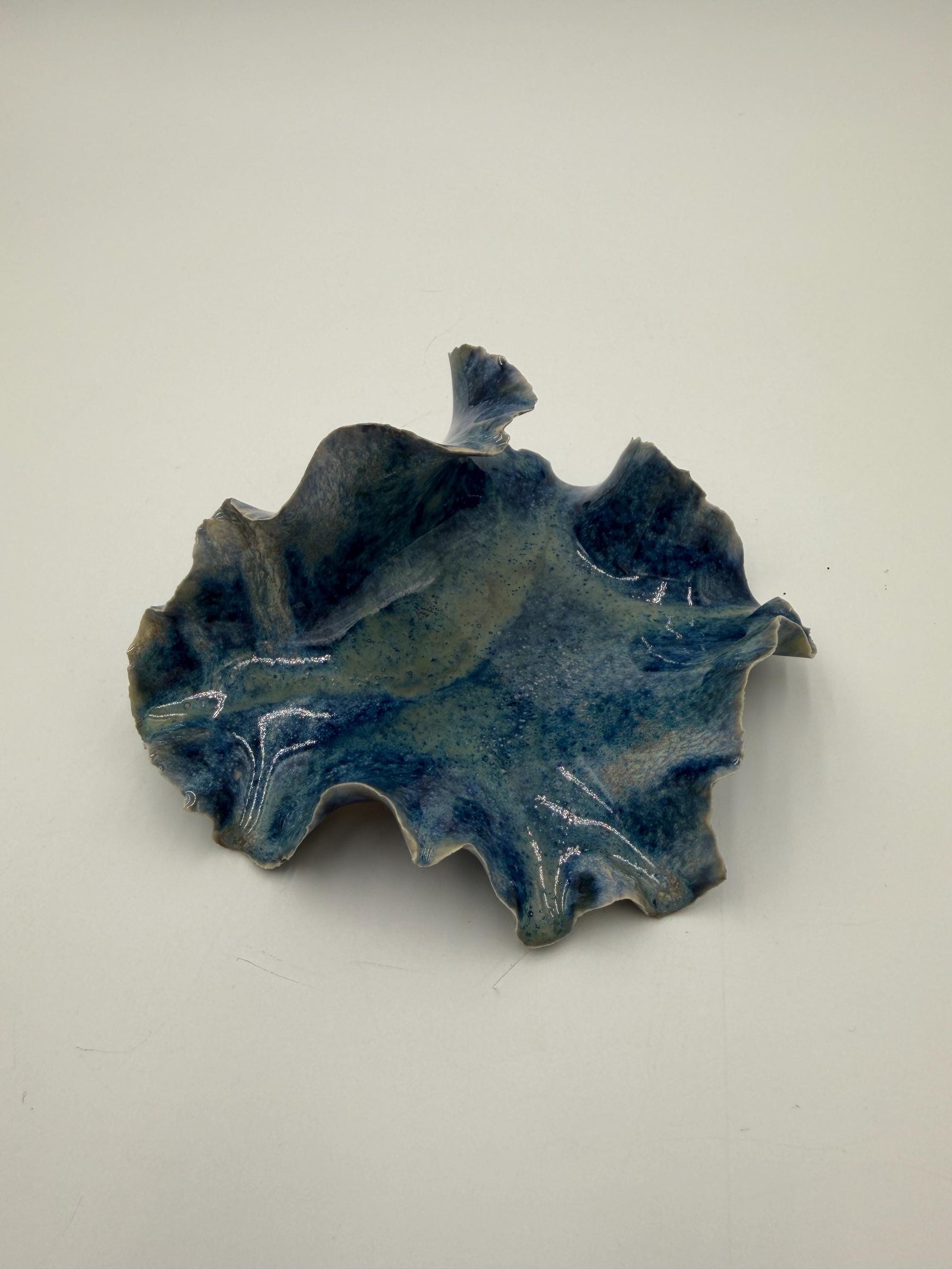 Tidal Echo Bowl - Porcelain Trinket Dish