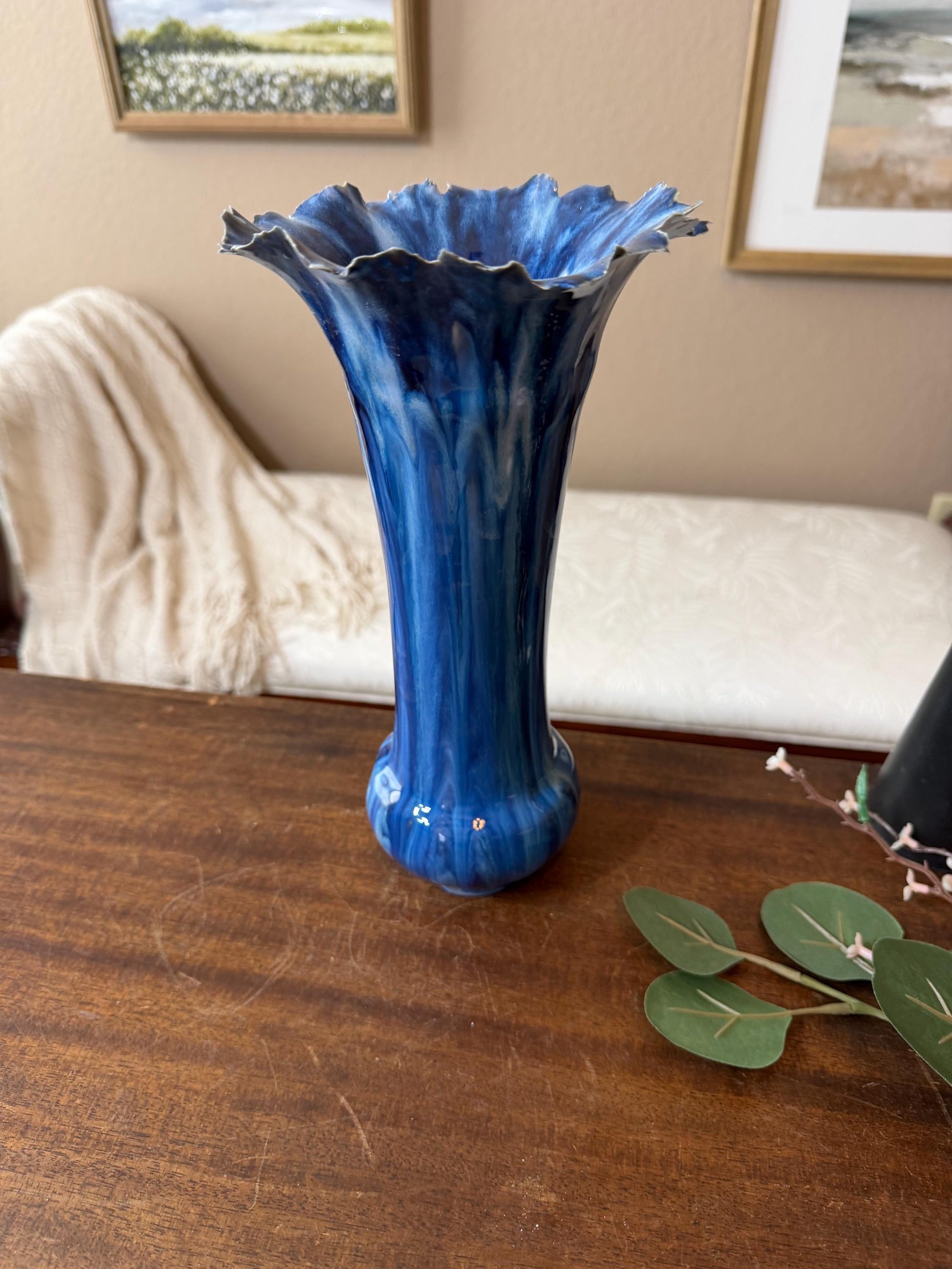Handcrafted Porcelain Vessel: Ceramic Vase, Home Decor