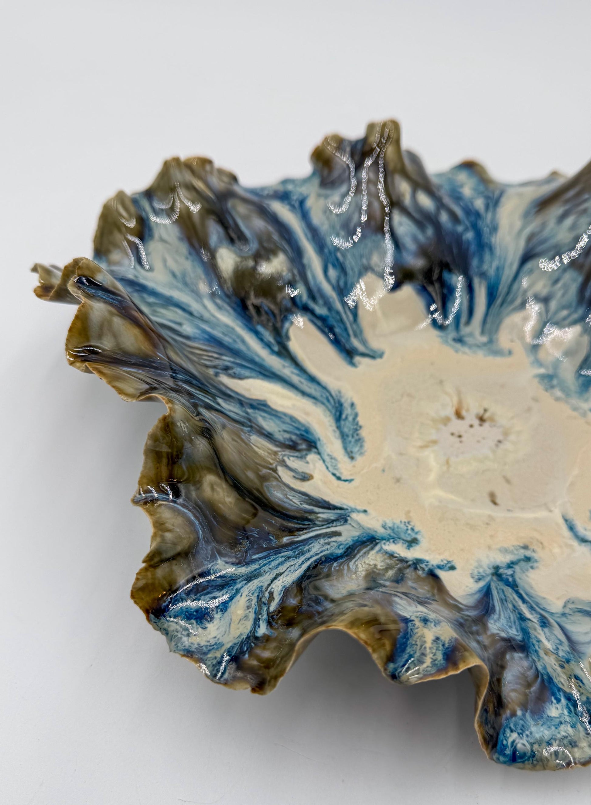 Tidal Rift Porcelain Bowl
