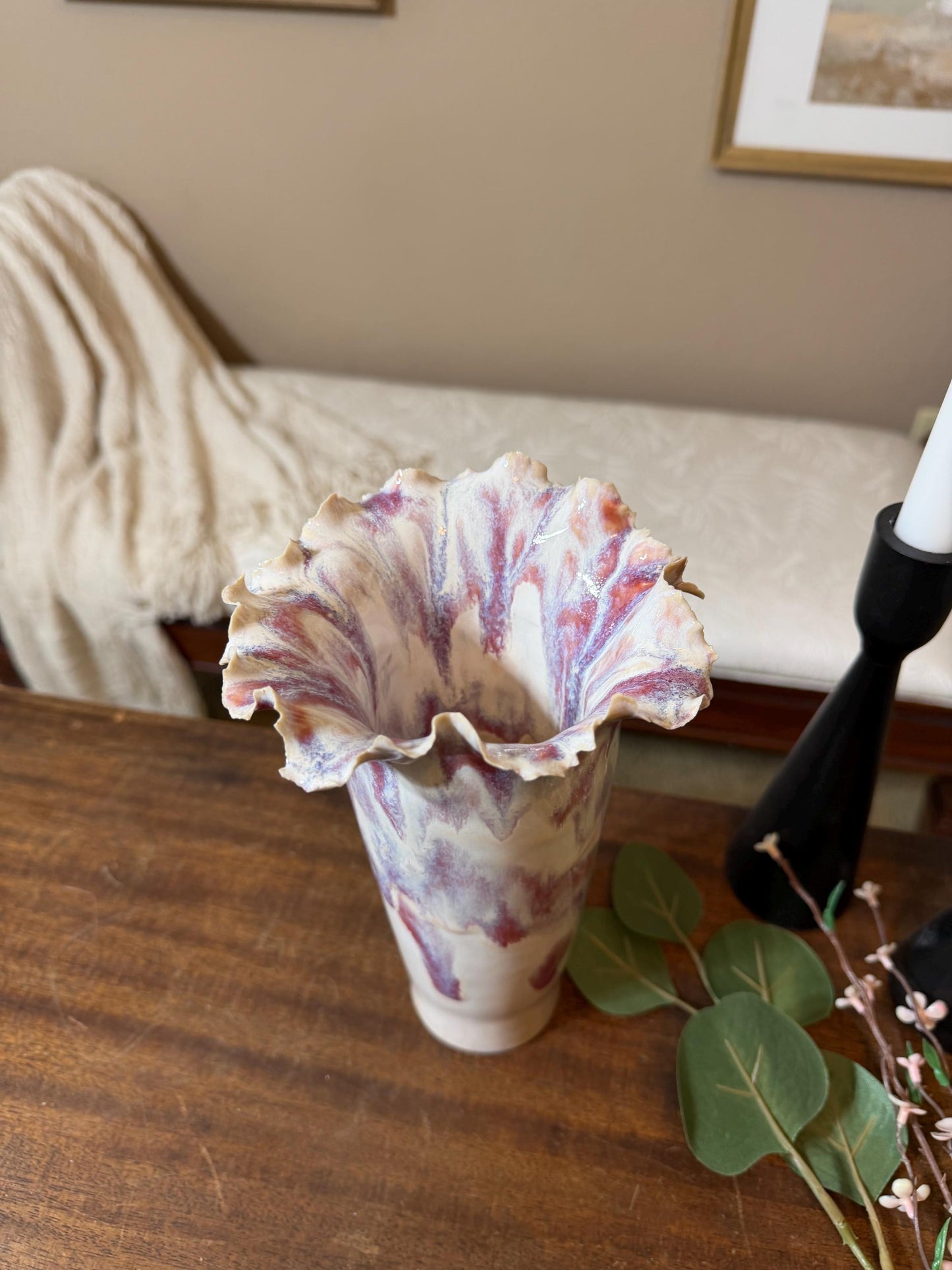 Handcrafted Porcelain Vessel: Ceramic Vase, Home Decor