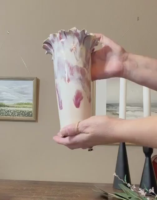 Handcrafted Porcelain Vessel: Ceramic Vase, Home Decor