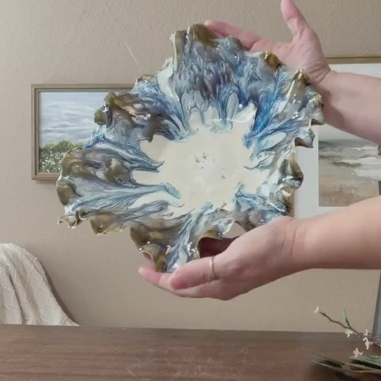 Tidal Rift Porcelain Bowl