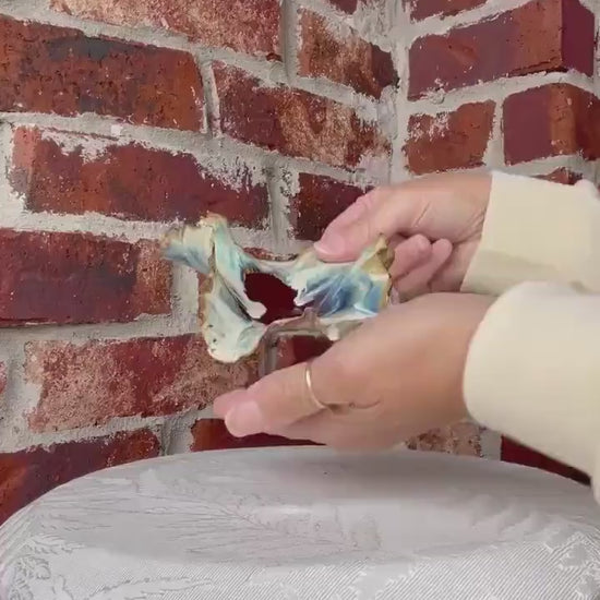 Handcrafted Ceramic Dish: Coral Beach Bowl