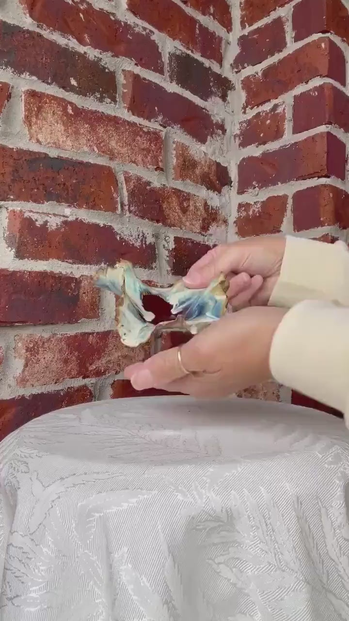 Handcrafted Ceramic Dish: Coral Beach Bowl